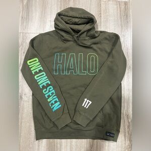Olive Green Halo Hoodie